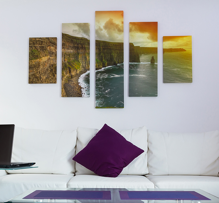 Create your own split canvas photo prints