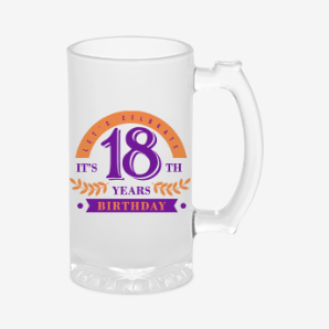 Personalized 18th birthday beer mug new-zealand