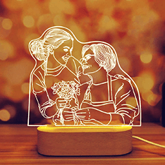 Custom Photo 3D Lamp for Christmas Sale New Zealand