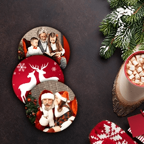 Custom Photo Coasters for Christmas Sale New Zealand